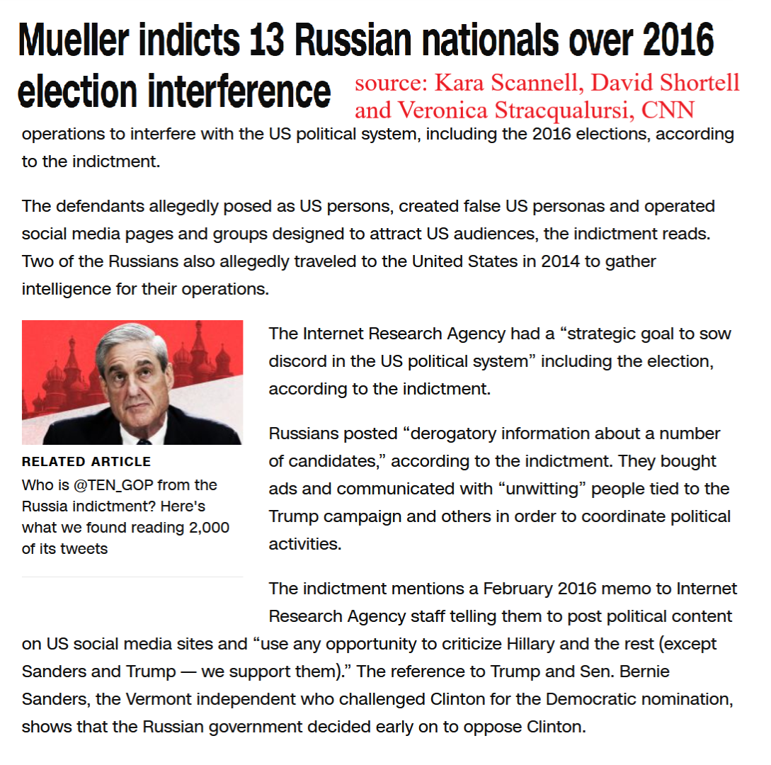 An image of the Mueller report